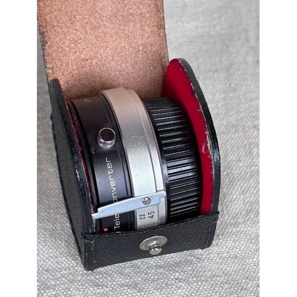 Vivitar Automatic Tele Converter 2X-5 Lens Made in Japan w/ Case ***UNTESTED ***